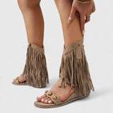 Eira - Stylish Fringe Sandals