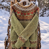 Martina | Nordic Pattern Merino Wool Sweater