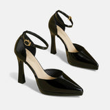 Evette Leather High Heels