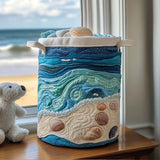 Seashella | Artisan Hand-Quilted Laundry Basket