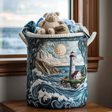 Moonlight | Artisan Hand-Quilted Laundry Hamper
