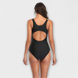 Sporty Open-Back Swimwear