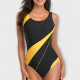 Sporty Open-Back Swimwear