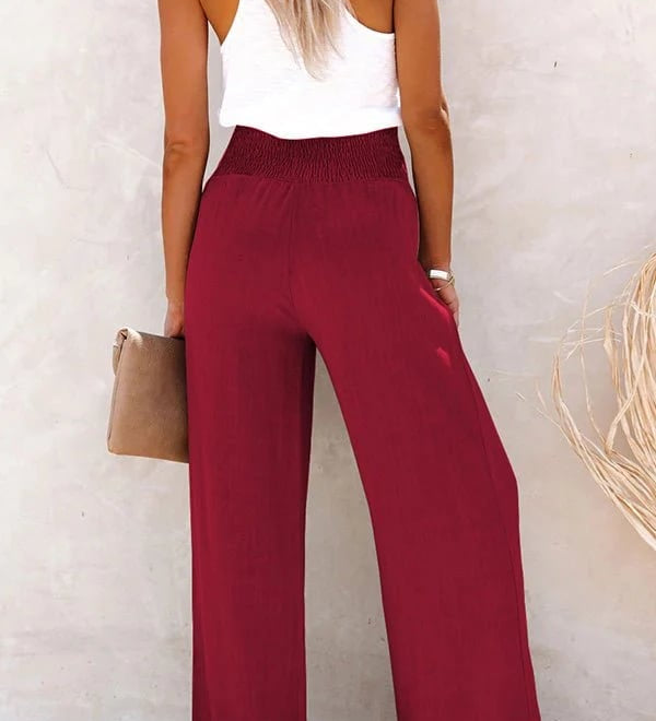 Riana - Relaxed Fit High-Waisted Trousers