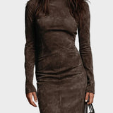 Amber - Long Sleeve Midi Dress