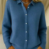 Katrina | Textured Button-Up Knitted Gilet
