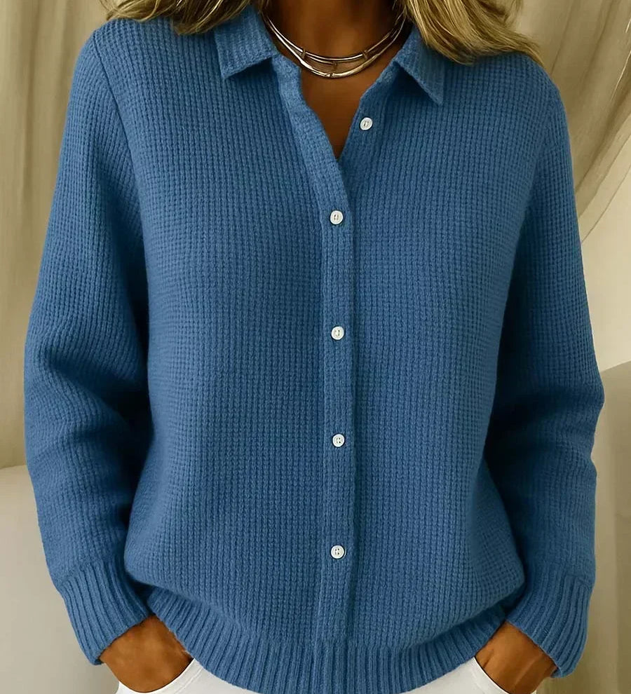 Katrina | Textured Button-Up Knitted Gilet