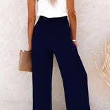 Riana - Relaxed Fit High-Waisted Trousers