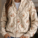 Persephone™ | Elegant Floral Vine Cream Pattern