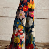 Floral Print Wide-Leg Palazzo Pants for Women