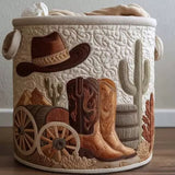 Dakota | Artisan Hand-Quilted Laundry Hamper