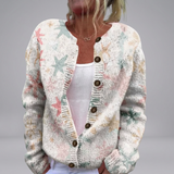 Foxglove Print Cardigan by Wendy