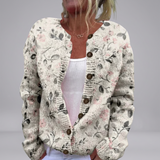 Honora - Vintage-Inspired Print Cardigan