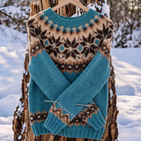 Caterina | Nordic Pattern Merino Wool Sweater
