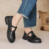 Wanda | Classic Leather Mary Jane Shoes