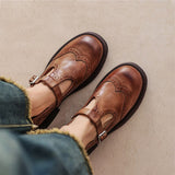 Wanda | Classic Leather Mary Jane Shoes