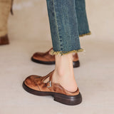 Wanda | Classic Leather Mary Jane Shoes