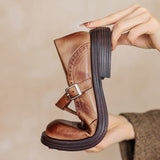 Wanda | Classic Leather Mary Jane Shoes