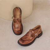 Wanda | Classic Leather Mary Jane Shoes