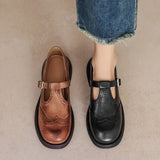 Wanda | Classic Leather Mary Jane Shoes