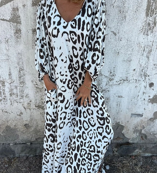 Jessa - Leopard Print Maxi Dress