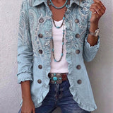 Cornelia™ Light Blue Paisley Blazer