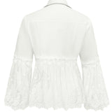Susanne™ | White Broderie Anglaise Frill Jacket