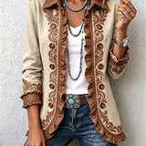 Heike™ Cream Blazer with Trim