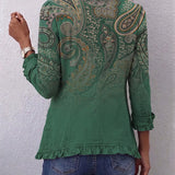 Marion™ Green Paisley Blazer