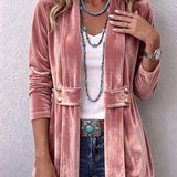 Katrin™ | Sheen-Finished Open Blazer