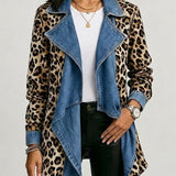 Silke™ Leopard Print Waterfall Jacket