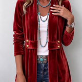 Katrin™ | Sheen-Finished Open Blazer