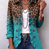 Barbara™ | Leopard Gradient Blazer