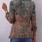 Marlene™ Vintage-Inspired Blazer with Gradient Design