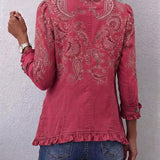 Manuela™ Berry Paisley Blazer