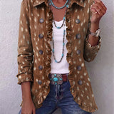 Nicole™ | Brown Spot Print Blazer