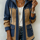 Beate™ | Patchwork Hooded Jacket