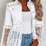 Susanne™ | White Broderie Anglaise Frill Jacket