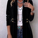 Katrin™ | Sheen-Finished Open Blazer