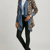 Silke™ Leopard Print Waterfall Jacket