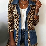 Regina™ | Leopard Print Long Jacket