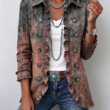 Marlene™ Vintage-Inspired Blazer with Gradient Design