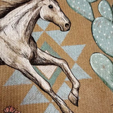 Perpetua™ | Desert-Inspired Horse and Cactus Zip-Up Cardigan