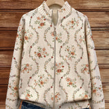 Persephone™ | Elegant Floral Vine Cream Pattern