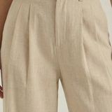 Svätava | High-Waisted Wide-Leg Pleated Trousers
