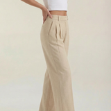 Svätava | High-Waisted Wide-Leg Pleated Trousers