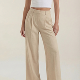 Svätava | High-Waisted Wide-Leg Pleated Trousers