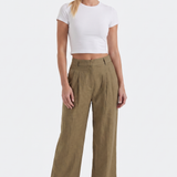 Svätava | High-Waisted Wide-Leg Pleated Trousers