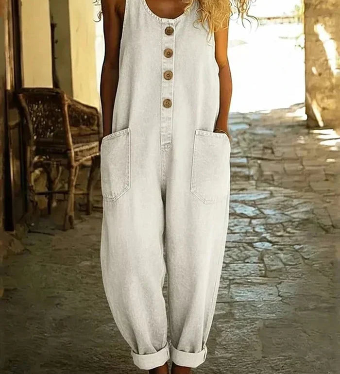 Valeria | Retro-Inspired Denim Overalls