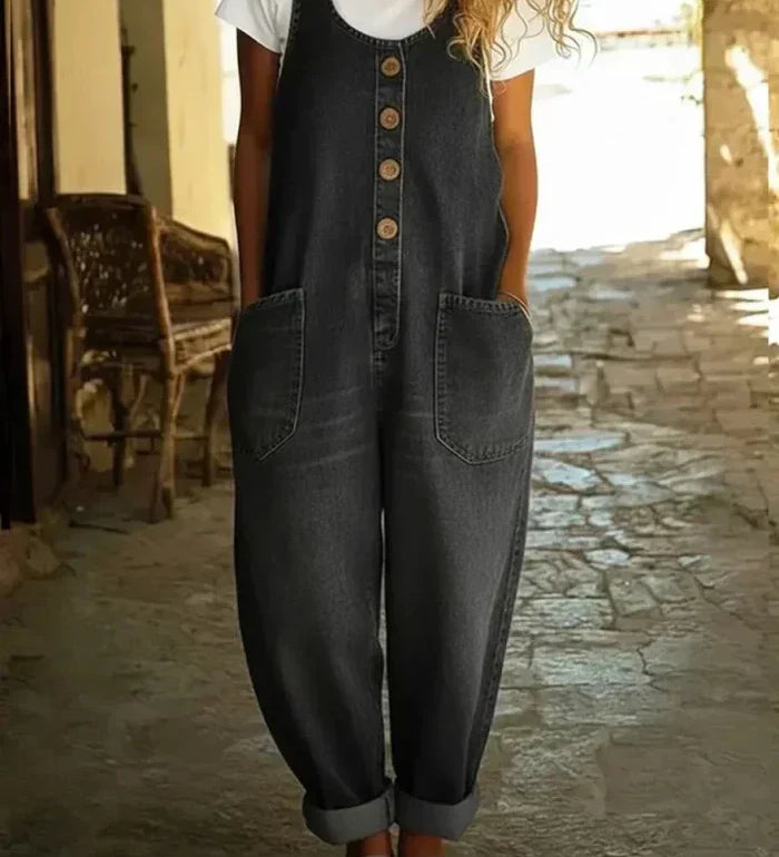 Valeria | Retro-Inspired Denim Overalls